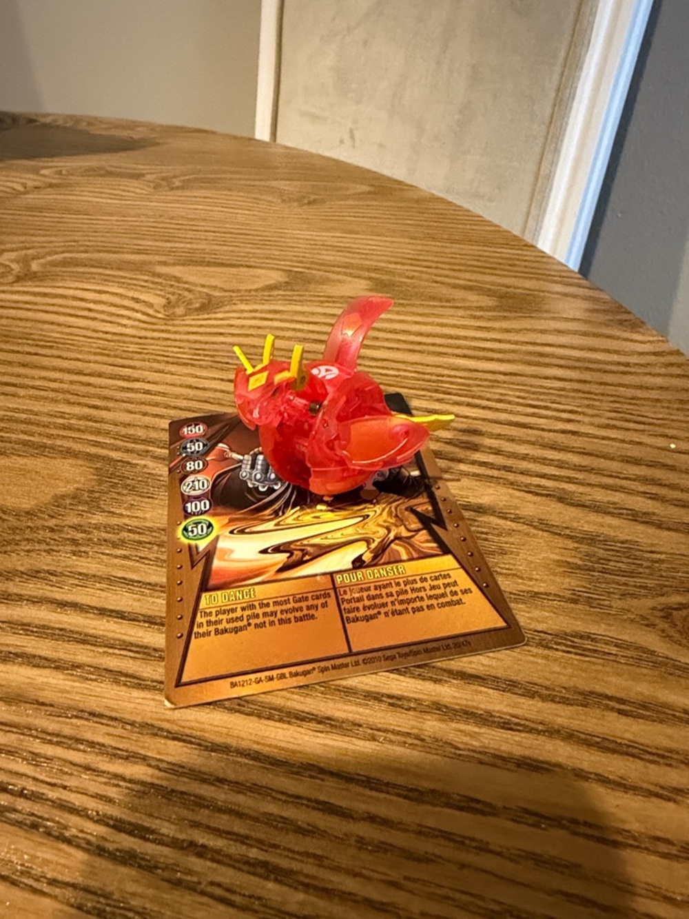 Red Translucent Bakugan Pyrus Dragonoid